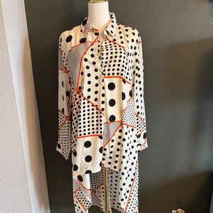 Silk  Button-Up Shirt